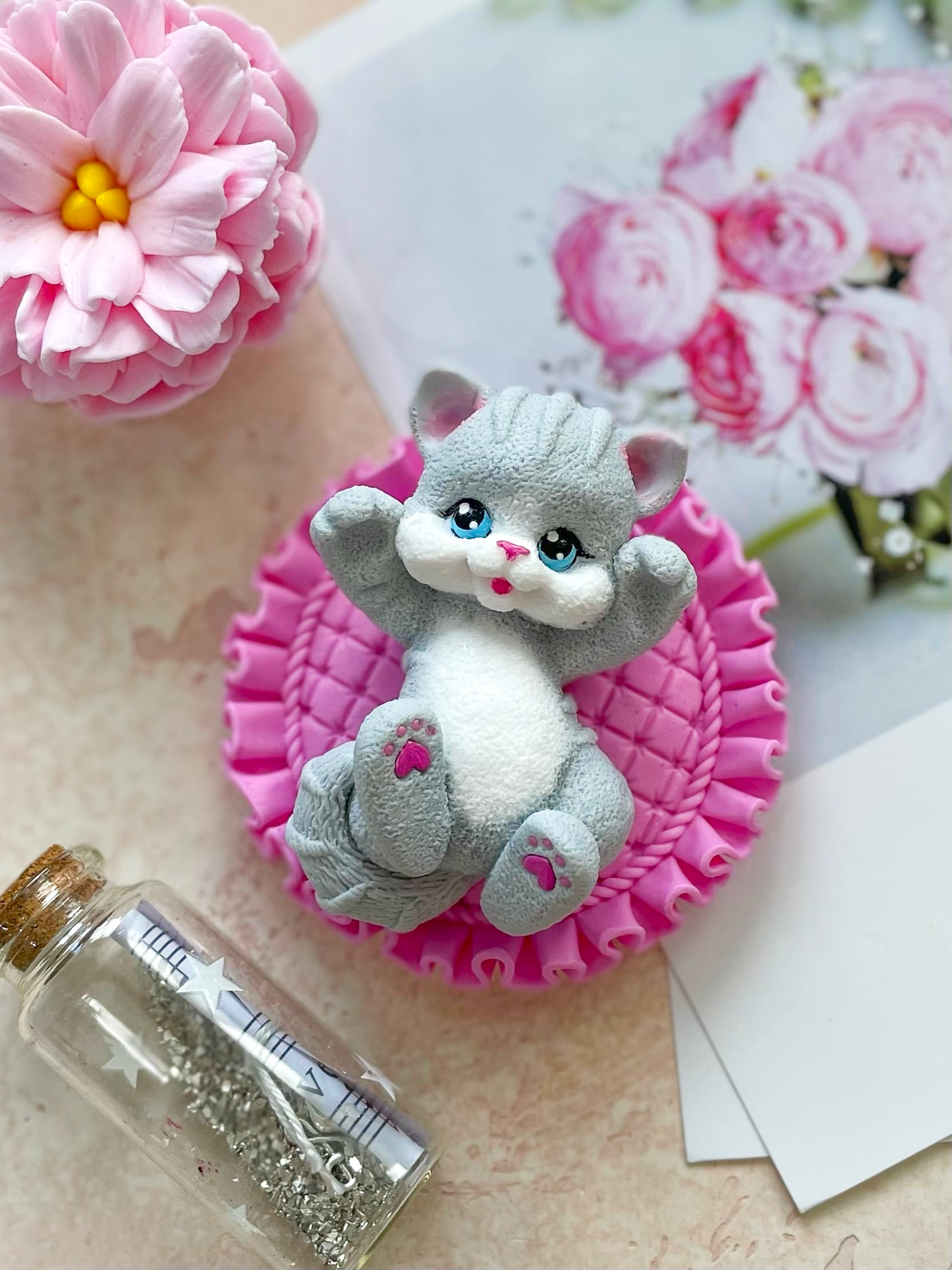 Silicone Mold "Croissant the Kitten"