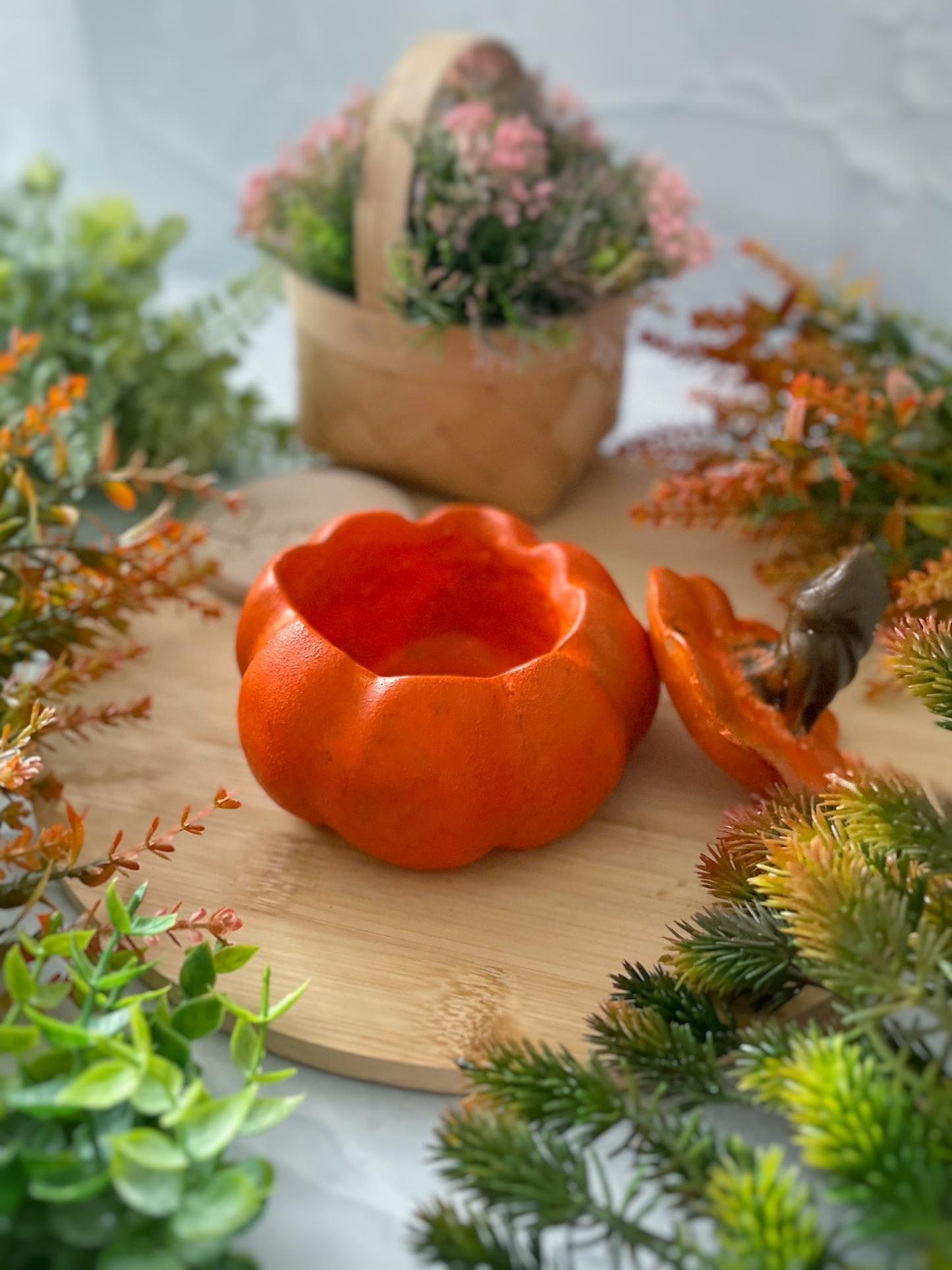 Set of two silicone molds “Pumpkin“