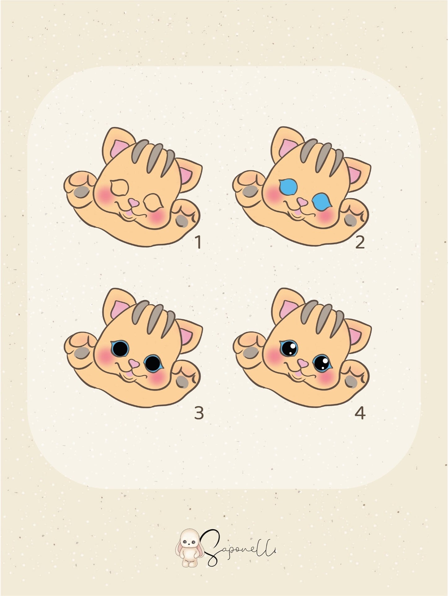 Silicone Mold "Croissant the Kitten"