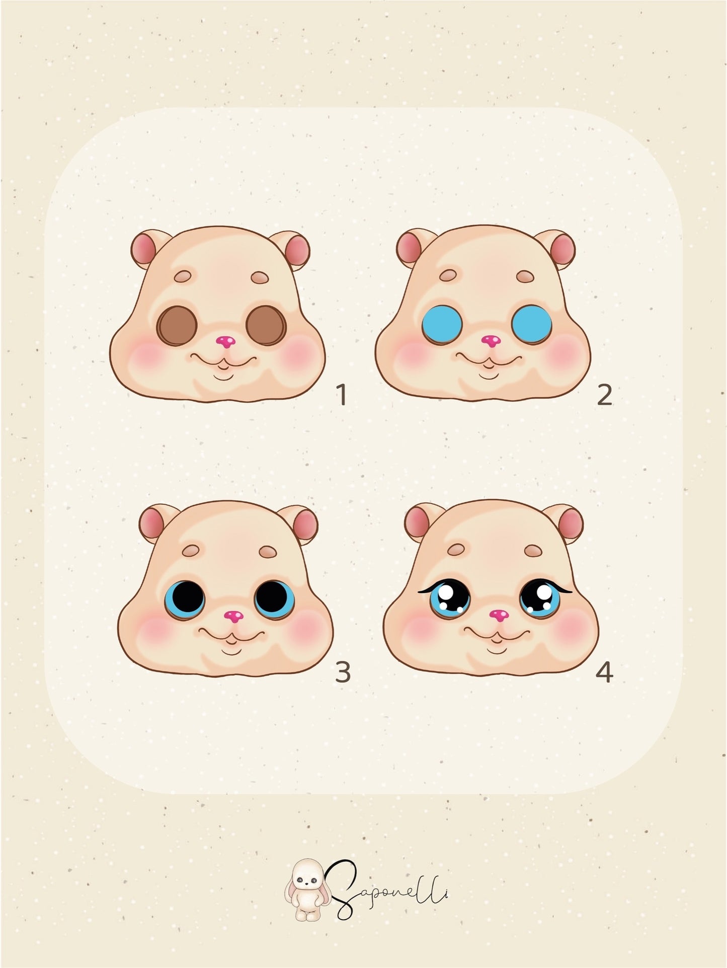 Silicone mold "Cookie the Hamster"