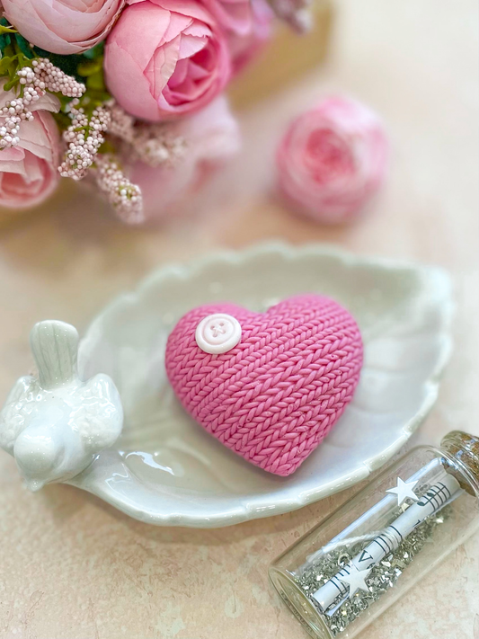 Silicone Mold "Knitted Heart"