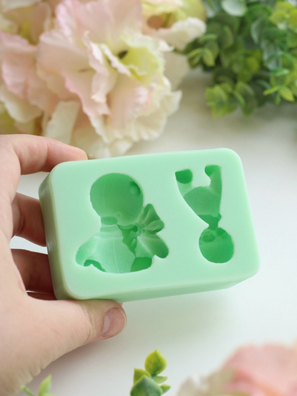 Silicone Mold "Little Bear Duo"