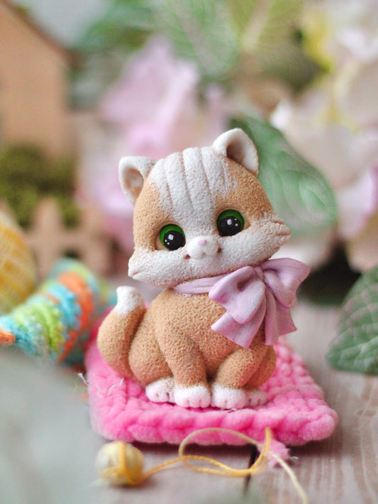 Silicone Mold "Sweet Bow the Kitten"