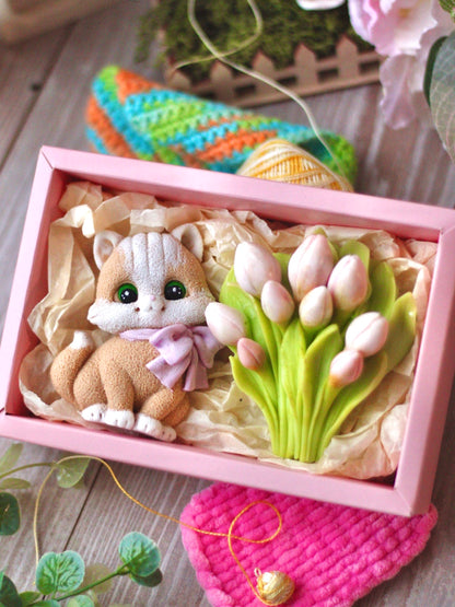 Silicone Mold "Bunch of Tulips"