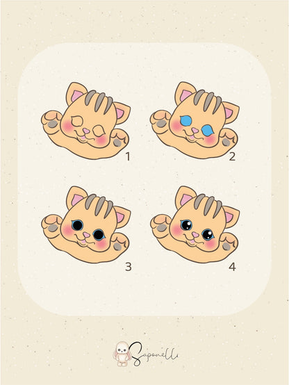 Silicone Mold "Croissant the Kitten"